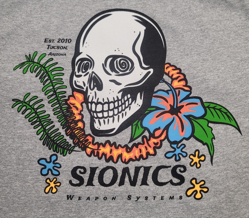 SIONICS Hawaiian Skull T-Shirt - Image 2