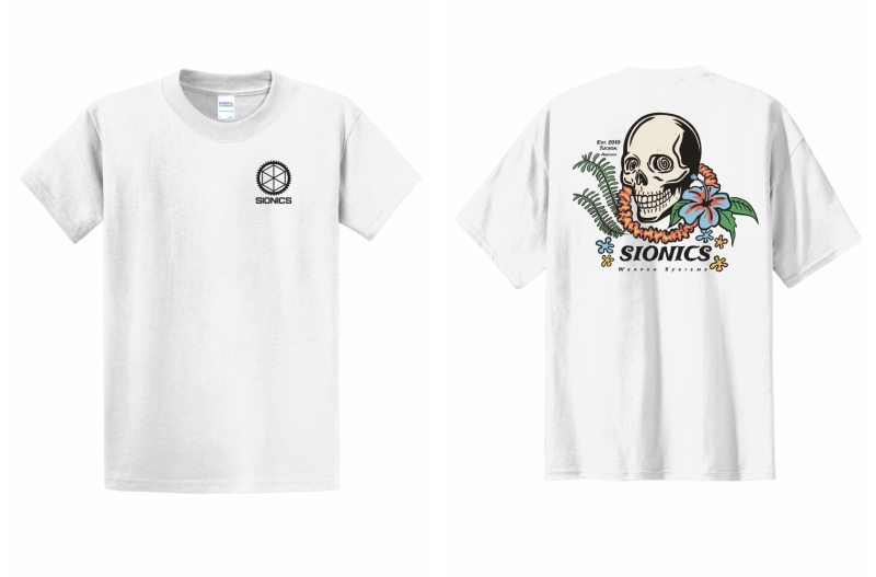 SIONICS Hawaiian Skull T-Shirt - Image 3